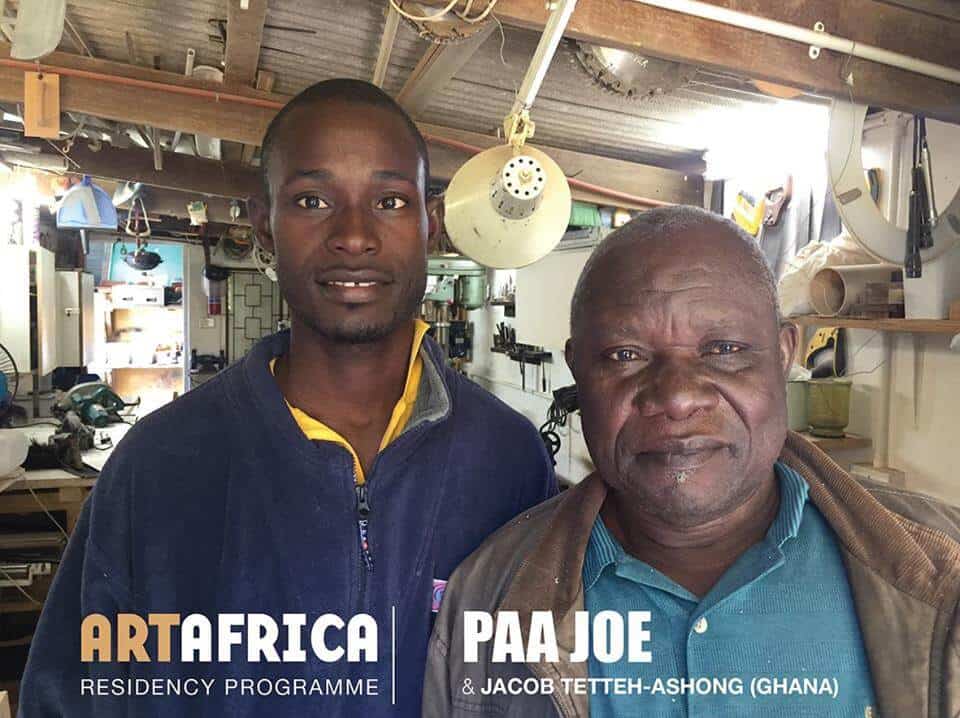 Paa Joe and his son, Jacob Tetteh-Ashong. Copyright Art Africa magazine.