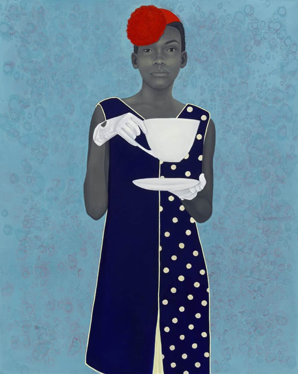 Miss Everything (Unsuppressed Deliverance) by Amy Sherald, oil on canvas, 2013. Courtesy of Frances & Burton Reifler © Amy Sherald. 