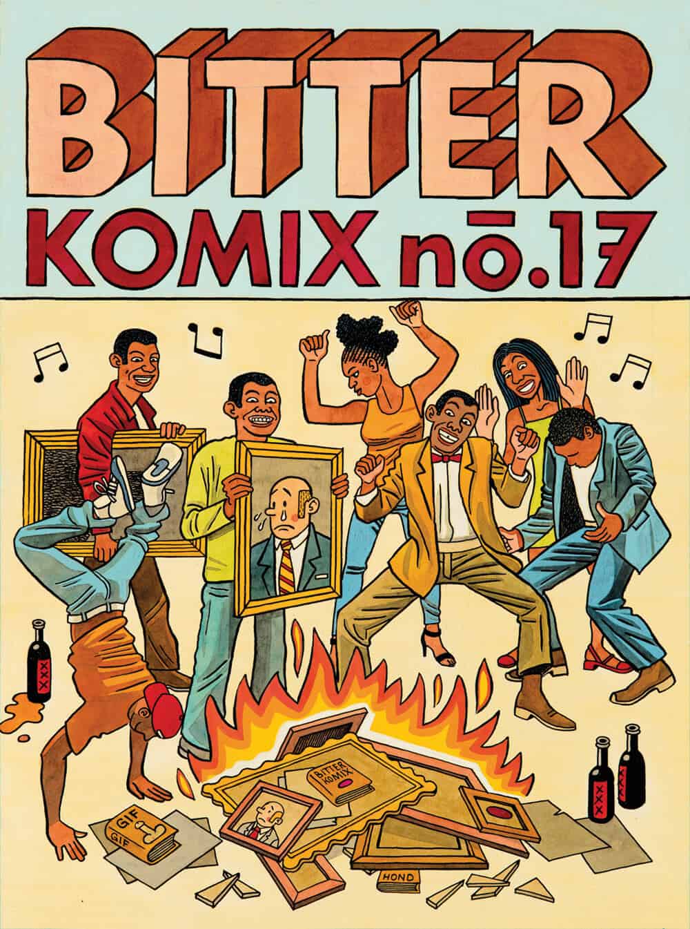 Cover image of Anton Kannemeyer and Conrad Botes’ Bittercomix No.17, 2016. Image courtesy of the artists.