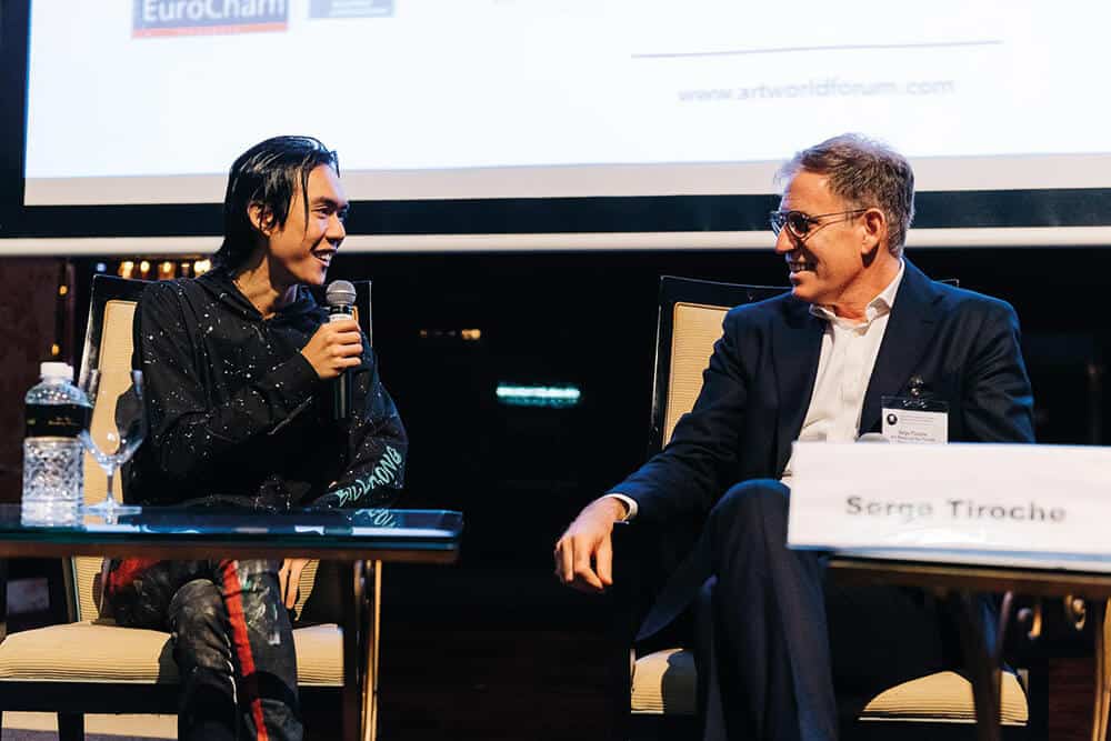 Ruben Pang in conversation with Serge Tiroche at Art World Forum, Singapore, 2016