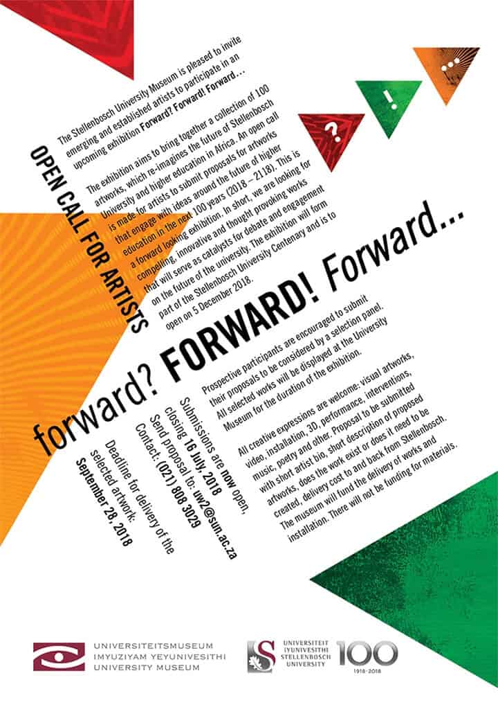 Open Call: Forward? Forward! Forward... / Stellenbosch University