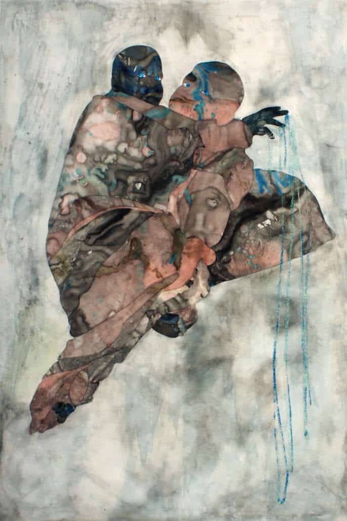 Florine Demosthene, The Last Remnants (Collage on mylar 61x91cm x 24 1/8.2x35 7/8in)