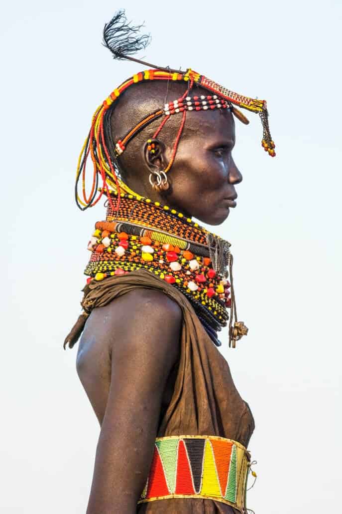 Turkana Female Elder, Kenya, 2014. Copyright: Carol Beckwith and Angela Fisher.
