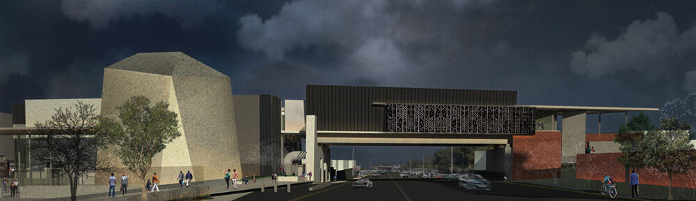 Rendering of the Javett-UP showing the Mapungubwe and Bridge Galleries. Courtesy of Pieter Mathews & Associates.
