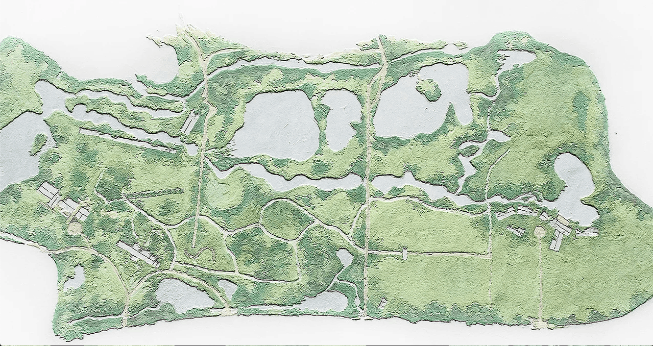 Aerial view of NIROX Sculpture Park.
